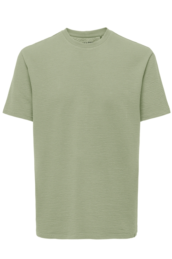 ONSKIAN LIFE REG SEERSUCKER SS TEE 22028692 SEAGRASS